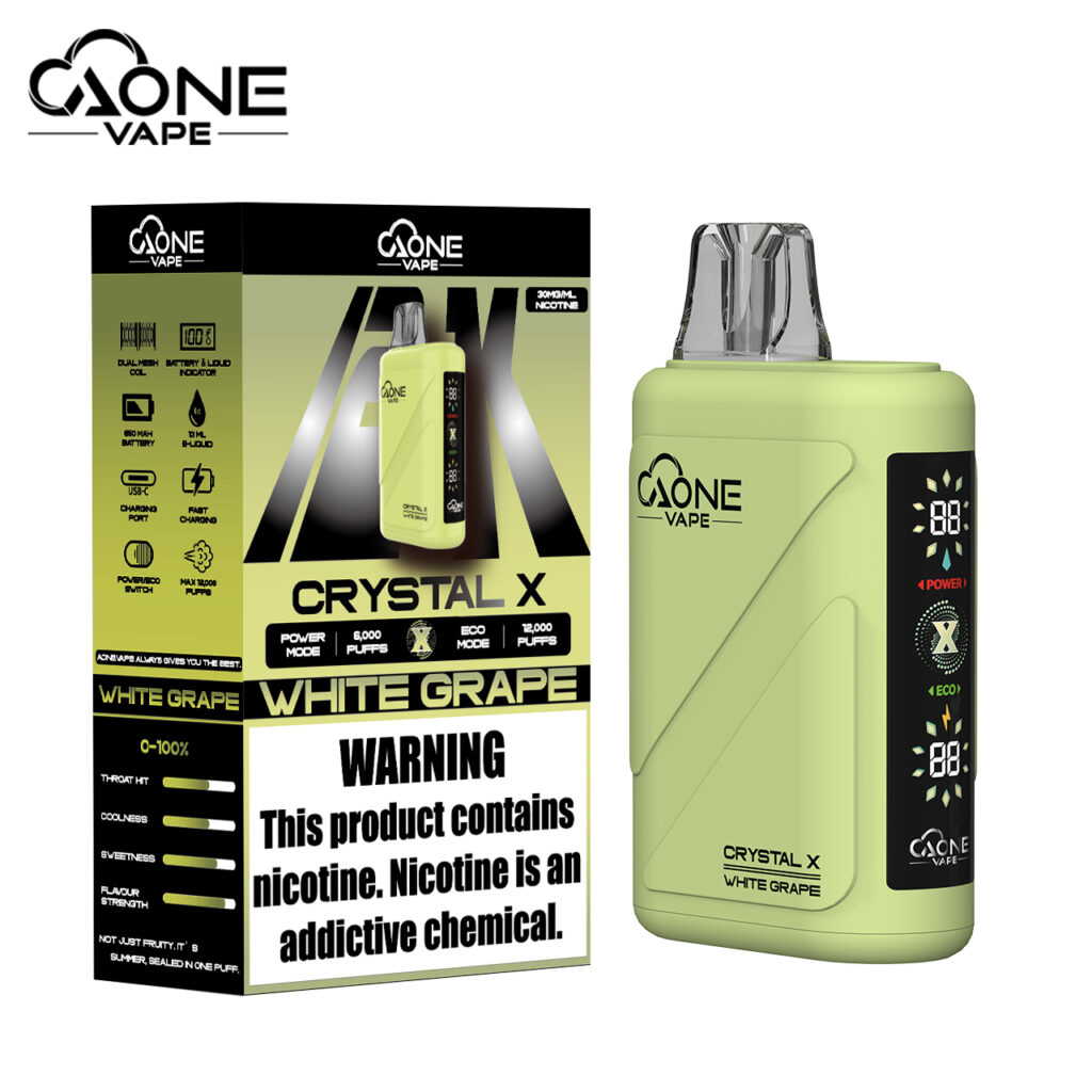 AONE Crystal X 水晶 2 代｜16000 口大容量一次性電子煙 商品特色 1