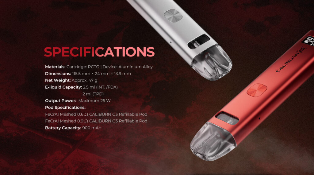 UWELL CALIBURN G3 KIT 咖哩棒 商品特色 3