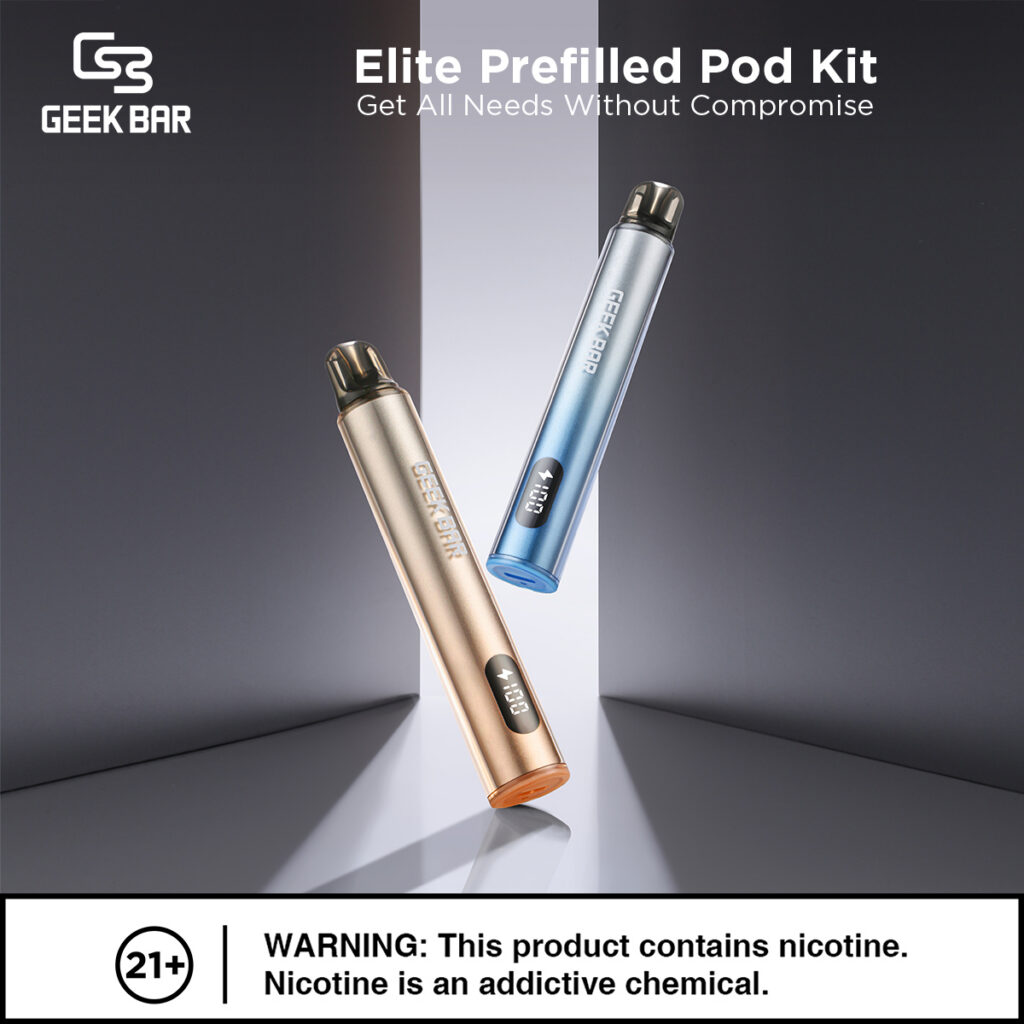 Geek Bar Elite Prefilled Pod Kit 菁英一次性拋棄式電子煙 商品特色 16