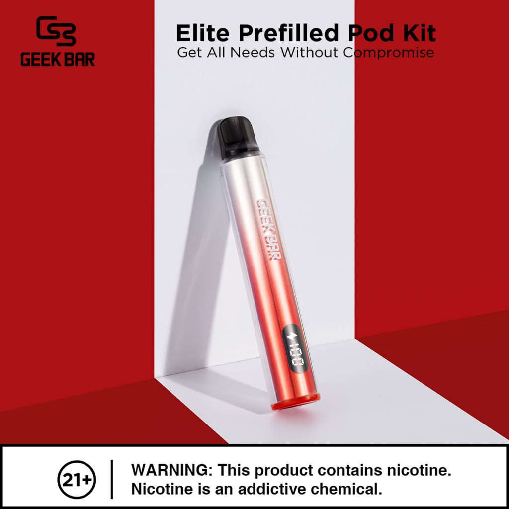 Geek Bar Elite Prefilled Pod Kit 菁英一次性拋棄式電子煙 商品特色 14