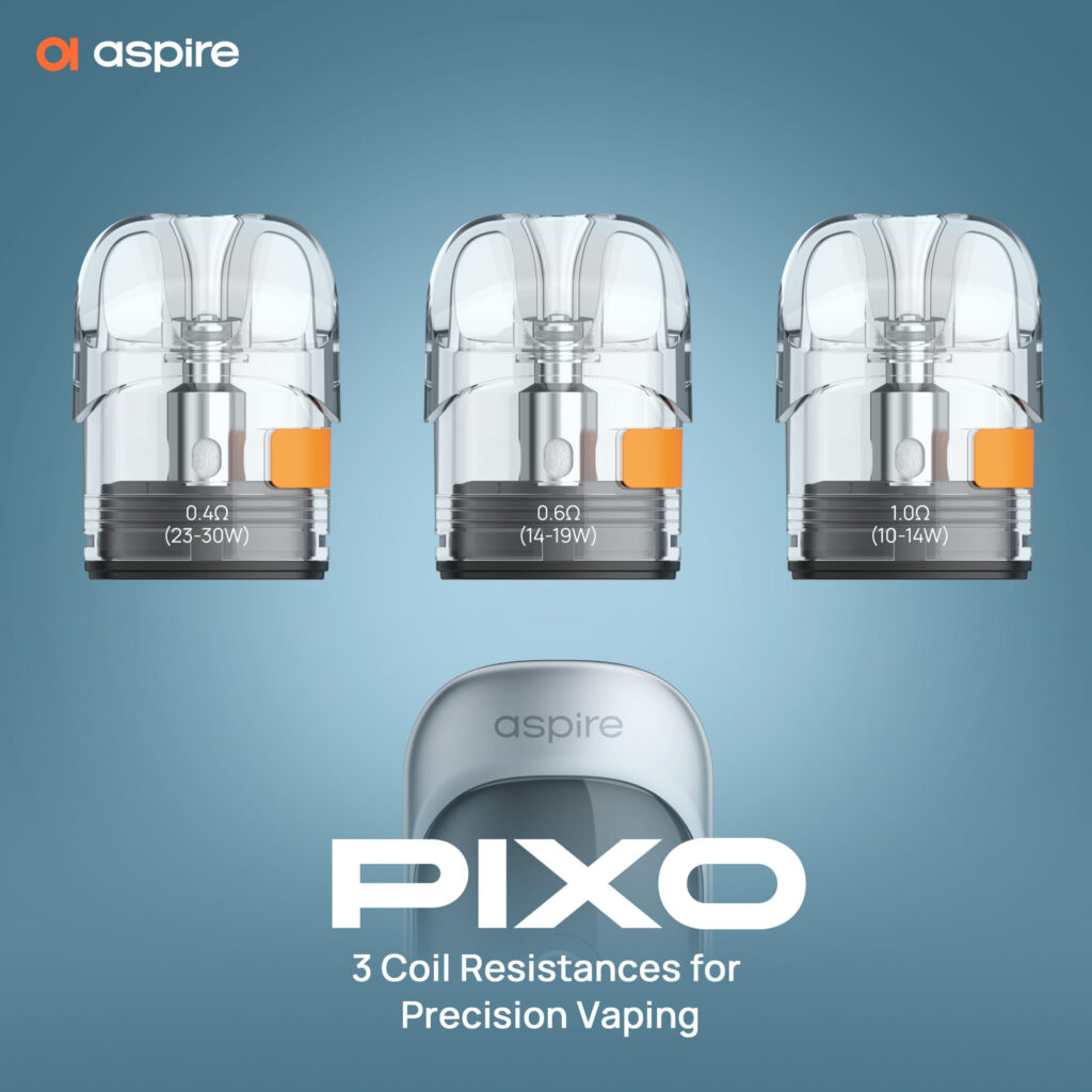 ASPIRE PIXO霧克斯｜空煙彈頂級口感｜