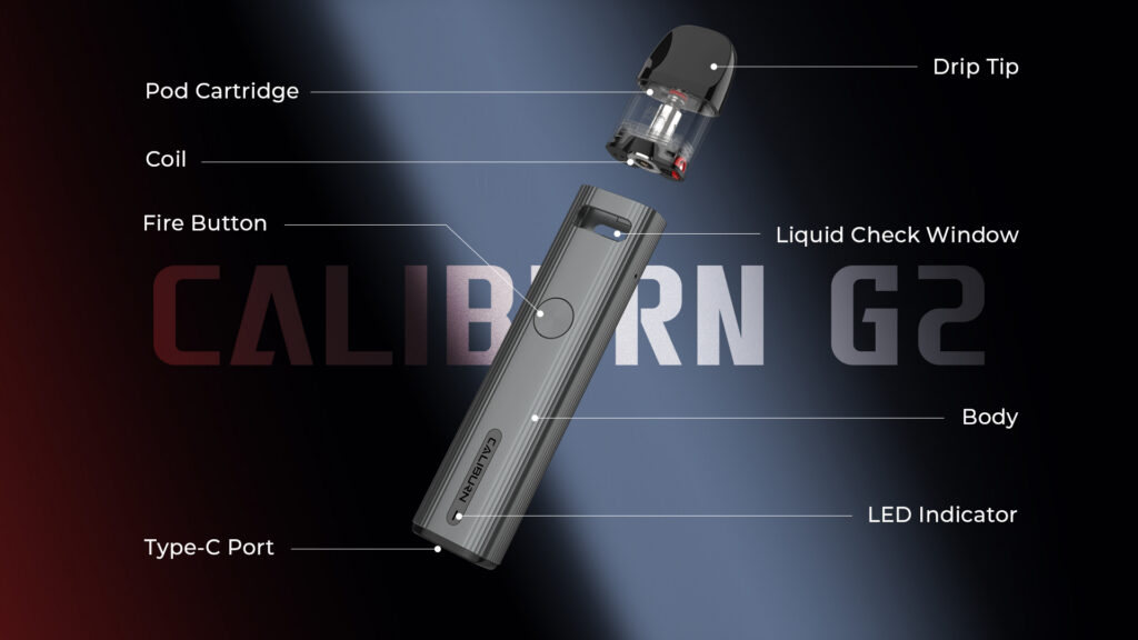 Uwell Caliburn G2 咖哩棒 小煙套裝 商品特色 3
